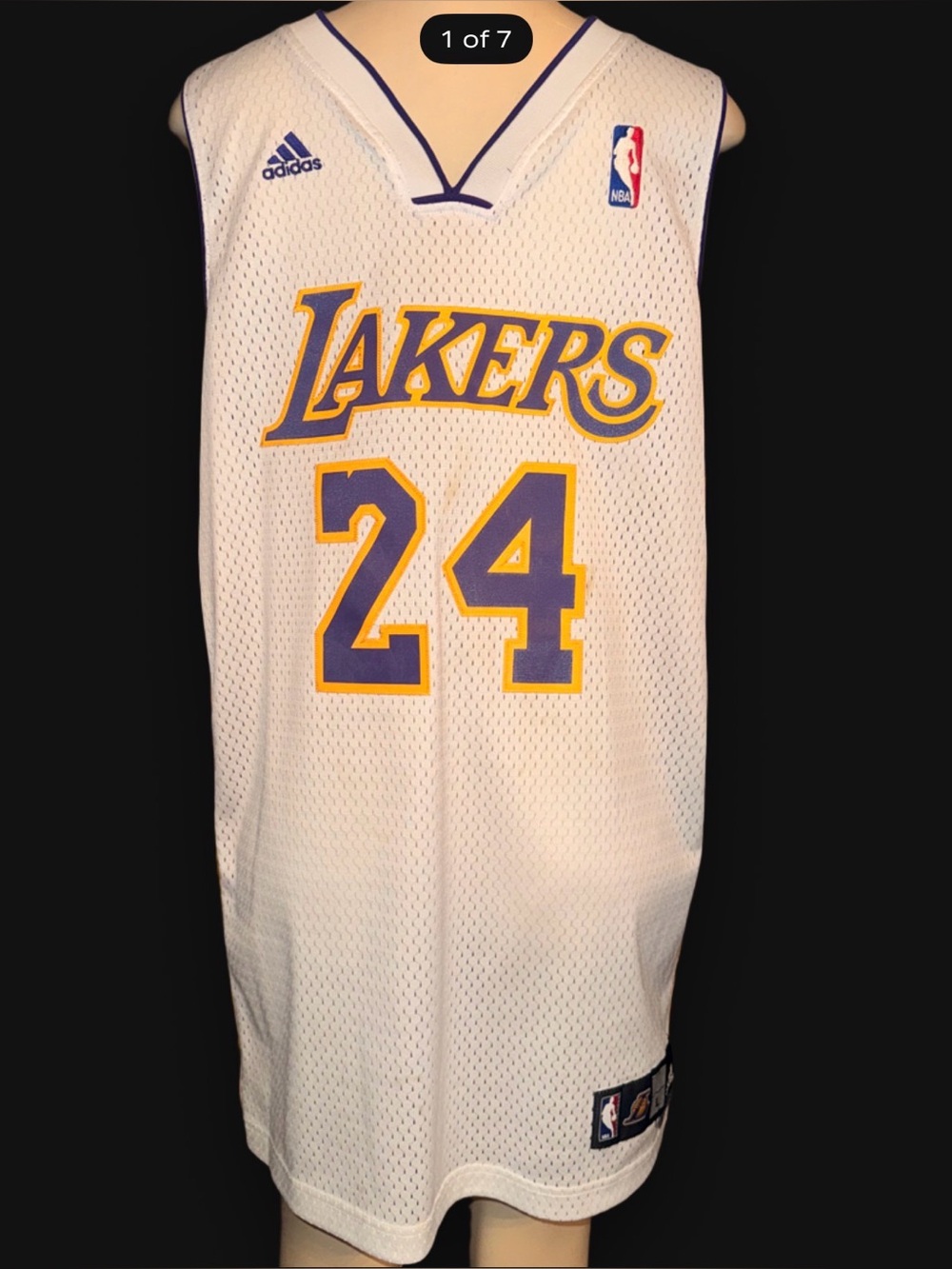 Adidas Los Angeles Lakers Kobe Bryant #24 jersey Size Large